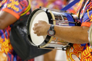 Estacio de Sa Samba School, Rio de Janeiro, Brezilya - 6 Ocak 2024: Estacio de Sa samba okulunun teknik provaları.
