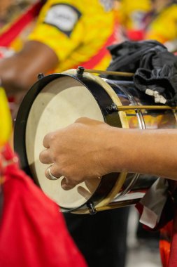Estacio de Sa Samba School, Rio de Janeiro, Brezilya - 6 Ocak 2024: Estacio de Sa samba okulunun teknik provaları.