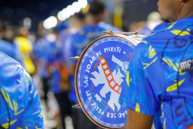 Rio de Janeiro, Brezilya 'daki Unidos da Ponte Samba Okulu - 27 Ocak 2024: Unidos da Ponte samba okulunun teknik provalarının ayrıntıları.