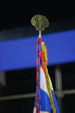 Rio de Janeiro, Brezilya 'daki Academicos de Vigario Geral Samba Okulu - 20 Ocak 2024: Akademicos de Vigario Geral samba okulunun teknik provalarının detayları.