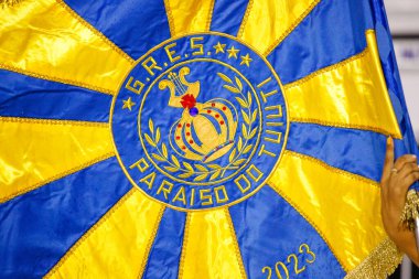 Paraiso do Tuiuti Samba School, Rio de Janeiro, Brezilya - 21 Ocak 2024: Paraiso do Tuiuti samba okulunun teknik provası.