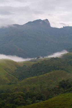 Brezilya, Rio de Janeiro 'da Visconde de Maua' da mühürlü taş zirvesi.