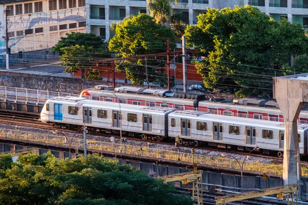 Brezilya, Sao Paulo 'nun merkezinde tren.