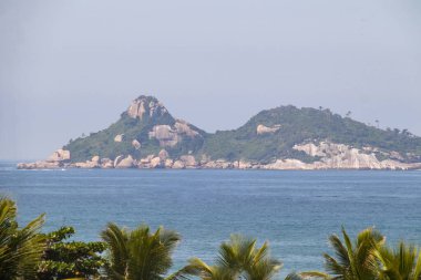 Rio de Janeiro, Brezilya 'daki Tijuca Adası manzarası.