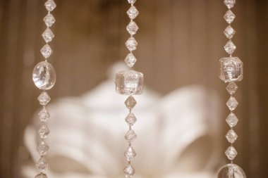 Rio de Janeiro, Brezilya 'da bir parti masasında dekoratif İsa.