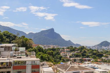 Rio de Janeiro, Brezilya 'daki Kurtarıcı İsa' ya Bakınız - 15 Mayıs 2024: Rio de Janeiro 'daki Kurtarıcı heykeli İsa' nın görüntüsü.