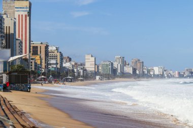 Rio de Janeiro, Brezilya 'da Leblon sahilinde akşamdan kalmayım..