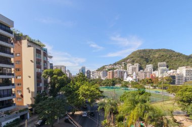 Rodrigo de Freitas Lagoon Rio de Janeiro, Brezilya için görünümünü.