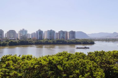 Barra da Tijuca lagünü Rio de Janeiro, Brezilya.
