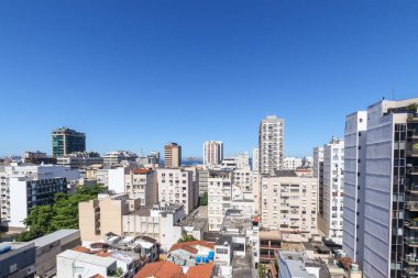 buildings in the ipanema neighborhood in rio de janeiro, brazil. clipart