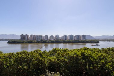 Barra da Tijuca lagünü Rio de Janeiro, Brezilya.