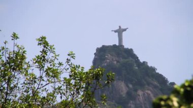 Christ the Redeemer in Rio de Janeiro, Brazil - March 08, 2022: View of the statue of Christ the Redeemer in Rio de Janeiro.