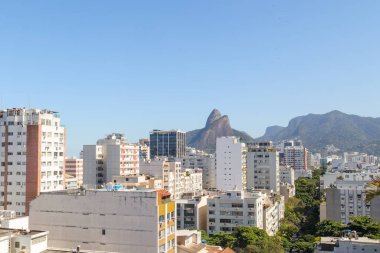 buildings in the ipanema neighborhood in rio de janeiro, brazil. clipart