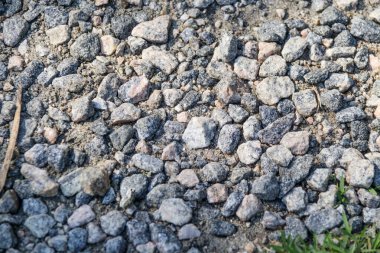 Rio de Janeiro, Brezilya 'da çakıl yolda taşlar.