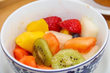 Rio de Janeiro, Brezilya 'da meyve salatası.