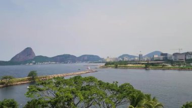 Rio de Janeiro, Brezilya 'daki görkemli marina manzarası.