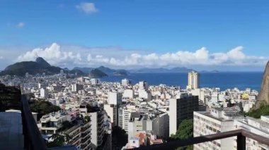 Rio de Janeiro, Brezilya 'daki Copacabana mahallesinin manzarası.