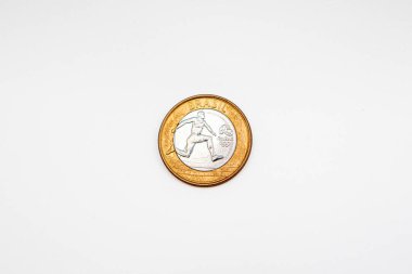 Rio de Janeiro, Brezilya 'da yapılan olimpiyatların anısına 1 gerçek para.