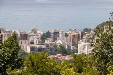 Brezilya Rio de Janeiro 'daki Gavea mahallesinin tepesinden Leblon mahallesi görüldü..