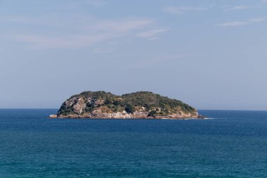 Rio de Janeiro, Brezilya 'daki Barra da Tijuca Adaları manzarası.