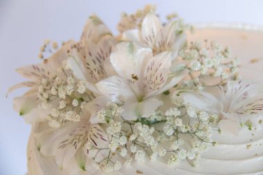 Rio de Janeiro, Brezilya 'da dekoratif düğün pastası.