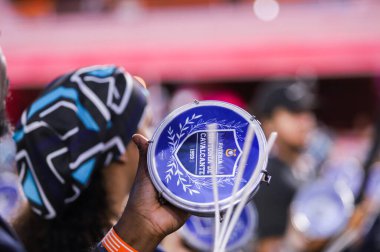 Samba okulu Em Cima da Hora Rio de Janeiro, Brezilya - 1 Mart 2025: Samba okulu Em Cima da Hora Marques de Sapucai Sambadrome geçit töreni sırasında.