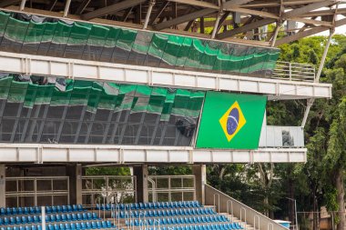 Sao Paulo, Brezilya 'daki Interlagos Racetrack - 28 Mart 2025: So Paulo' daki Formula 1 yarışı ile ünlü Brezilya yarış pistinin görüntüleri.