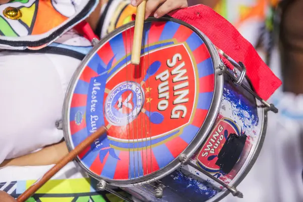 Rio de Janeiro, Brezilya 'daki Academicos de Vigario Geral samba okulu - 2 Mart 2025: Marques de Sapucai Sambadrome' daki geçit töreni sırasında Akademicos de Vigario Geral samba okulu