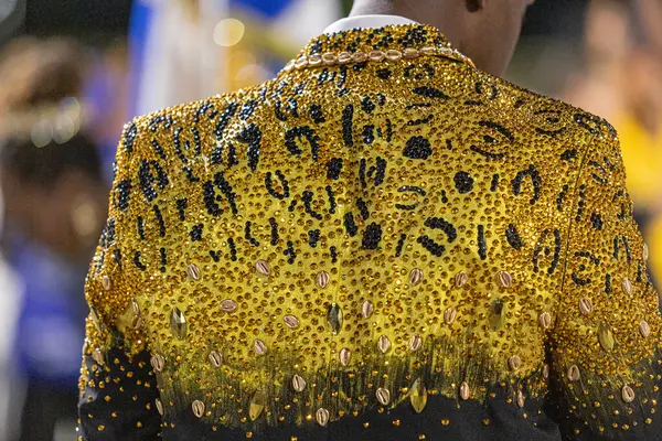 Samba okulu Uniao de Marica, Rio de Janeiro, Brezilya - 9 Şubat 2025: Sambadrome 'daki tören sırasında Samba okulu Uniao de Marica