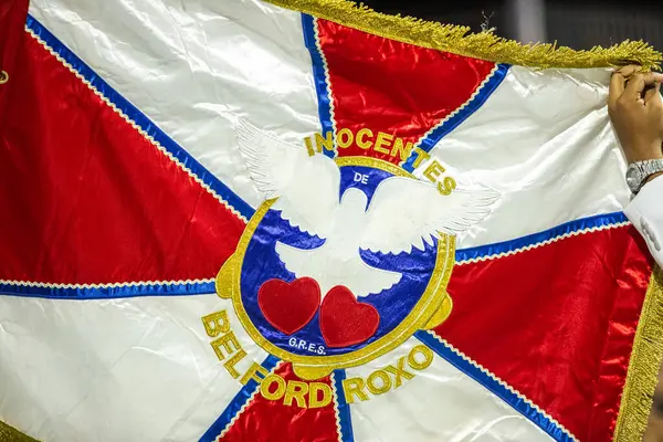 Rio de Janeiro, Brezilya 'daki Belford Roxo samba okulunun masumları - 26 Ocak 2025: Sambadrome' daki geçit töreni sırasında Belford Roxo samba okulunun masumları