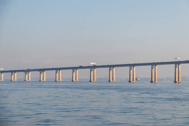 Rio de Janeiro Brezilya 'daki Rio Niteroi köprüsü.