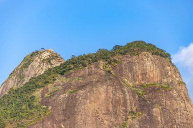 Rio de Janeiro, Brezilya 'daki Two Hill Brother manzarası.
