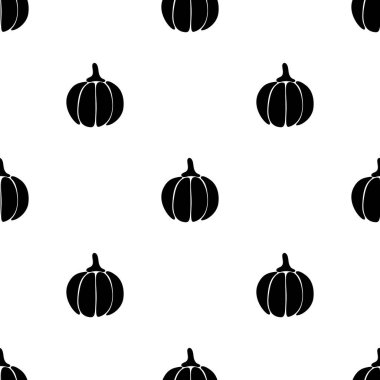 Seamless Pattern with Cute Pumpkins. Fall Halloween Collection. Decorative Design for Prints, Fabrics, Wallpapers etc. Abstract Art. Modern Style. Vector Illustrations
