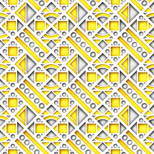 Seamless Colorful Geometric Pattern Crazy Patchwork Quilt Ornament Endless Modern — Διανυσματικό Αρχείο