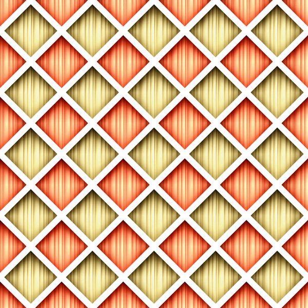 Seamless Colorful Geometric Pattern Rhombuses Endless Modern Mosaic Texture Fabric — Vettoriale Stock