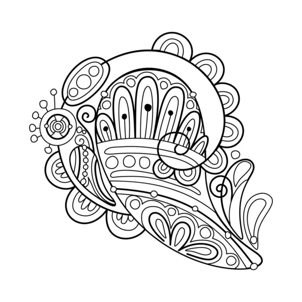 Фольклорный Индийский Огурец Вдохновленный Природой Красочный Абстрактный Шаблон Этнический Мотив — стоковый вектор