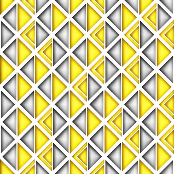 Seamless Colorful Geometric Pattern Triangles Endless Modern Mosaic Texture Fabric —  Vetores de Stock