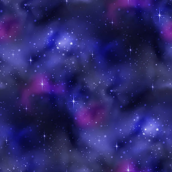 Textura Infinita Del Universo Cósmico Con Estrellas Lindas Diseño Decorativo — Archivo Imágenes Vectoriales