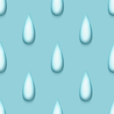 Şirin Damlalı Kusursuz Renkli Estetik Desen. Romantik Basit Tasarım Elemanı. Tek renkli Turkuaz Doku. Parmak izleri, kumaşlar, duvar kağıtları vs. için tasarım. Vektör 3d Görüntü