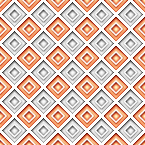 Seamless Colorful Geometric Pattern Rhombuses Endless Modern Mosaic Texture Fabric — Stockvektor