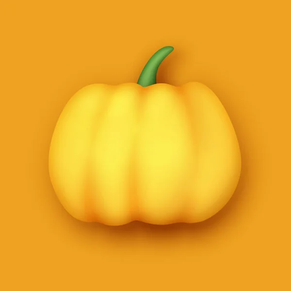 Kolorowe Cute Pumpkin Nowoczesnym Stylu Tworzywa Sztucznego Modny Obiekt Kreskówki — Wektor stockowy
