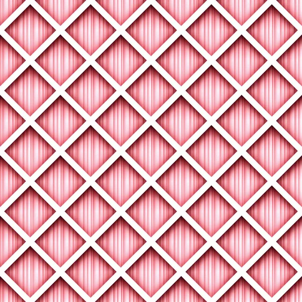Seamless Colorful Geometric Pattern Rhombuses Endless Modern Mosaic Texture Fabric — Stockvector