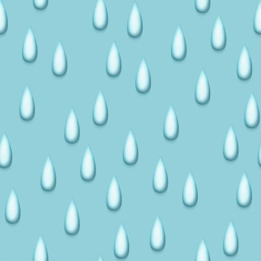 Şirin Damlalı Kusursuz Renkli Estetik Desen. Romantik Basit Tasarım Elemanı. Tek renkli Turkuaz Doku. Parmak izleri, kumaşlar, duvar kağıtları vs. için tasarım. Vektör 3d Görüntü