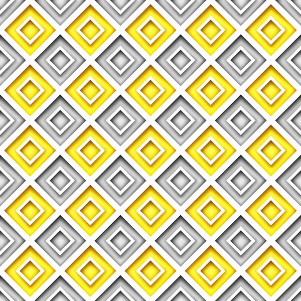 Seamless Colorful Geometric Pattern Rhombuses Endless Modern Mosaic Texture Fabric — Stockový vektor