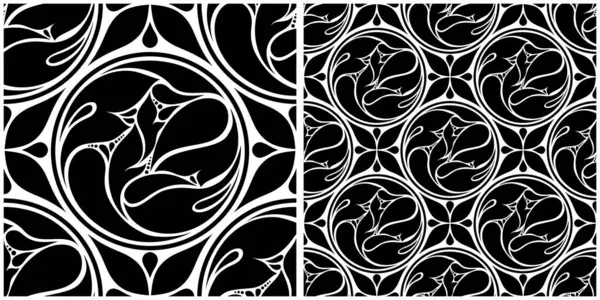 Floral Vintage Seamless Pattern Paisley Style Preview Decorative Composition Natural Лицензионные Стоковые Иллюстрации