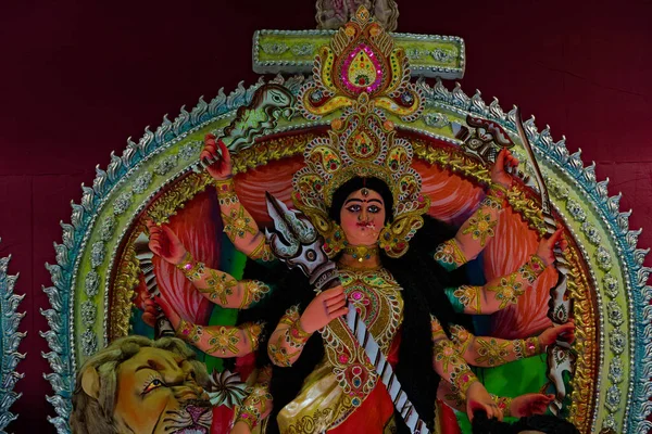 Devi Durga Godess Idol Durga Puja Festival — Fotografia de Stock