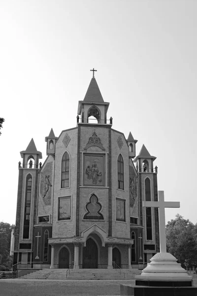 2022 Raiganj Bengale Occidental Inde Vue Face Église Cathédrale Saint — Photo
