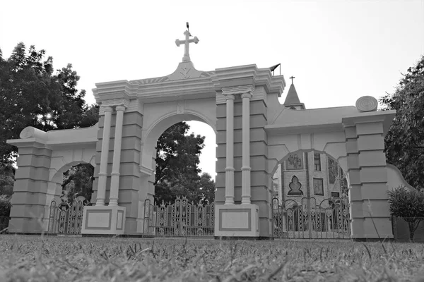 2022 Raiganj Bengala Occidental India Vista Frontal Iglesia Catedral San — Foto de Stock