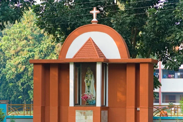 2022 Raiganj Bengala Occidental India Estatua Madre María Iglesia Catedral — Foto de Stock