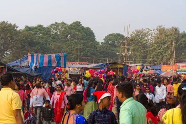 25.12.2022. people gathering at fair on the occasion of christmas